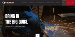 Desktop Screenshot of cannontruckequipment.com